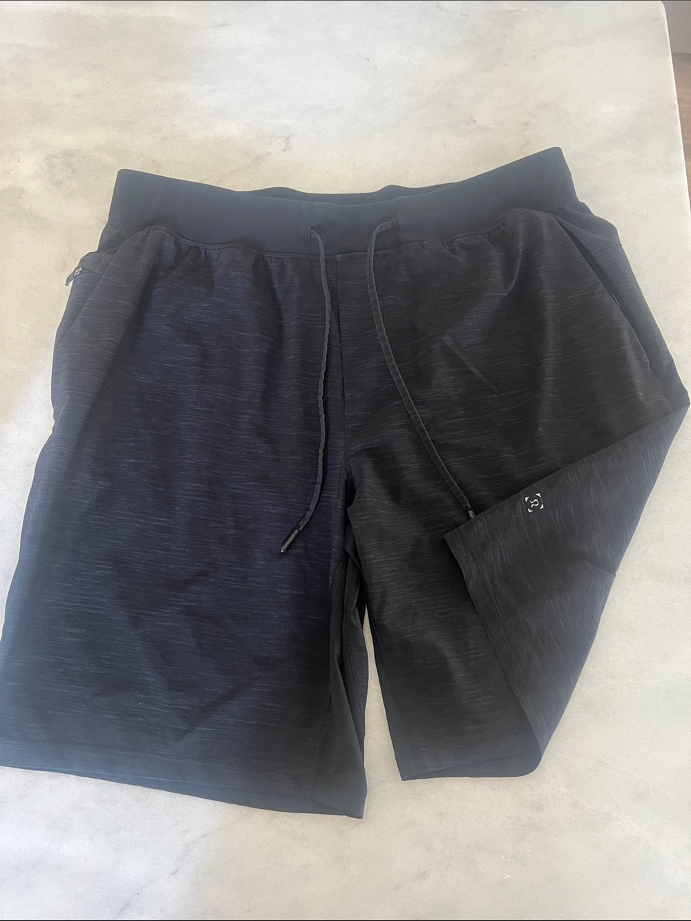 lululemon athletica Men’s Black Athletic Drawstring Shorts